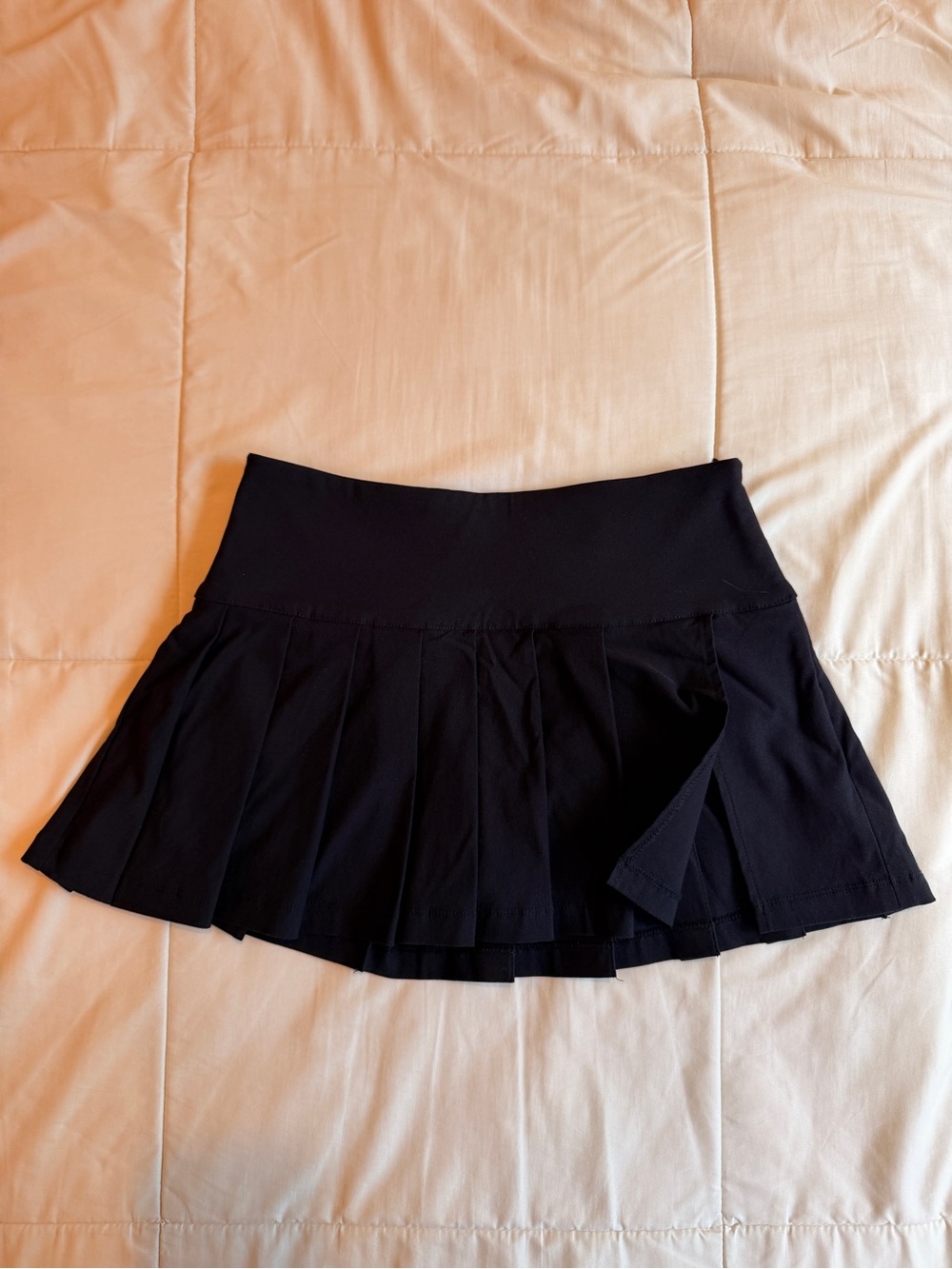 Garage Black Pleated Skort